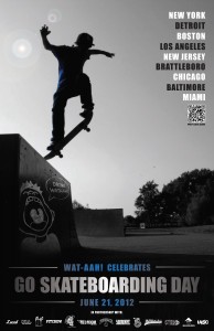 LET WATER BE WATER, LLC WAT-AAH! GO SKATEBOARDING DAY